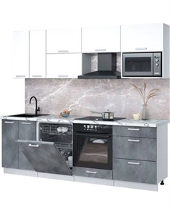 Кухонный гарнитур Интерлиния Мила Лайт 2.4-ПМ2