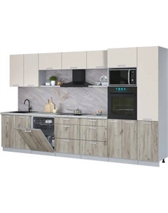 Кухонный гарнитур Интерлиния Мила Лайт 3.6-ПМ1