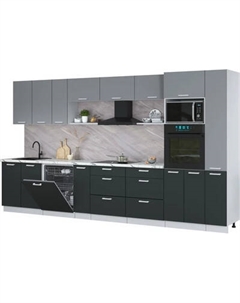 Кухонный гарнитур Интерлиния Мила Лайт 3.8-ПМ1