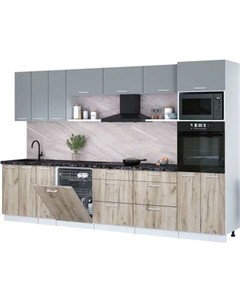 Кухонный гарнитур Интерлиния Мила Лайт 3.3-ПМ1-2