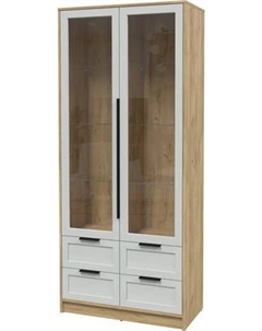 Шкаф с витриной Интерлиния Концепт Тренд КТ-ШВ2