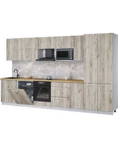 Кухонный гарнитур Интерлиния Мила Лайт 3.6-ПМ2