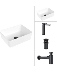 Умывальник со смесителем Lauter 21674B + Cascade 21СК0655BS + сифон 21635B + дон.клапан 21190B