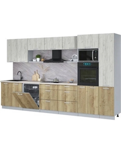 Кухонный гарнитур Интерлиния Мила Лайт 3.6-ПМ1