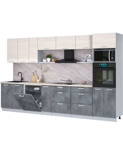 Кухонный гарнитур Интерлиния Мила Лайт 3.5-ПМ1-2