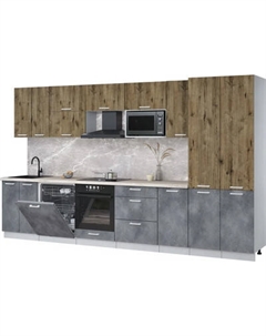 Кухонный гарнитур Интерлиния Мила Лайт 3.6-ПМ2