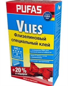 Клей для обоев Pufas Euro 3000 Флизелиновый