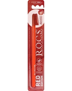 Зубная щетка R.O.C.S. Red Edition Classic средняя R.o.c.s.