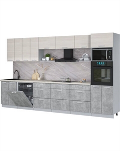 Кухонный гарнитур Интерлиния Мила Лайт 3.6-ПМ1-2