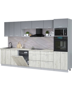 Кухонный гарнитур Интерлиния Мила Лайт 3.4-ПМ1-2