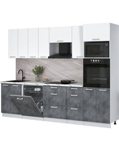 Кухонный гарнитур Интерлиния Мила Лайт 2.8-ПМ1