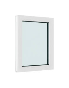 Окно ПВХ Brusbox Одностворчатое Глухое 3 стекла