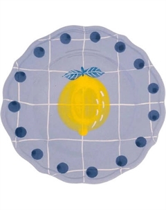 Тарелка закусочная (десертная) Bitossi Quadri Lavanda QRI00002