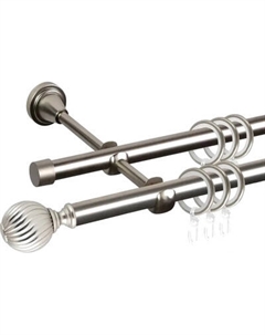 Карниз для штор АС ФОРОС Grace D19Г/19Г + наконечники Орион Ас форос