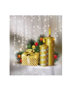 Шторка-занавеска для ванны JoyArty Подарок при свечах / sc_78059 Joyarty