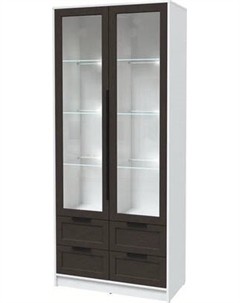 Шкаф с витриной Интерлиния Концепт Тренд КТ-ШВ2 с подсветкой