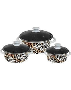 Набор кастрюль КМЗ Лео-1-Экстра / 61904 Кмз