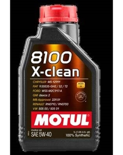 Моторное масло Motul 8100 X-clean 5W40 / 102786