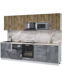 Кухонный гарнитур Интерлиния Мила Лайт 2.9-ПМ2