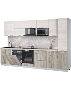 Кухонный гарнитур Интерлиния Мила Лайт 3.3-ПМ2