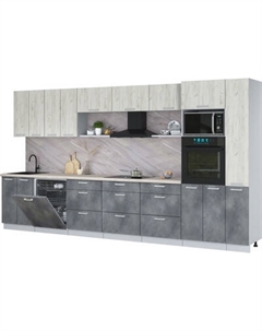 Кухонный гарнитур Интерлиния Мила Лайт 3.9-ПМ1