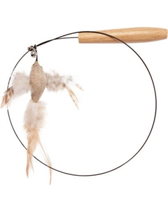 Игрушка для кошек ZooZooZoo Удочка-дразнилка Птичка с колокольчиком / HM-40 Zoozoozoo