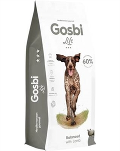 Сухой корм для собак Gosbi Life Dog Balanced With Lamb