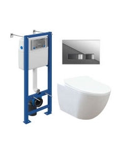 Унитаз подвесной с инсталляцией Creavit Free FE322-11CB00E-0000