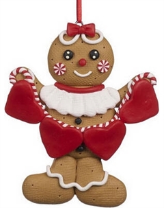 Елочная игрушка Goodwill Xmas 2024 Пряничный человечек с сердцами / KL 60410_2