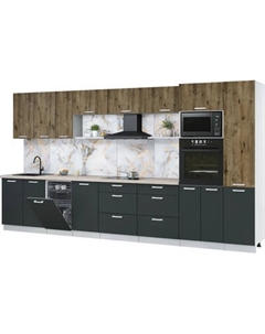 Кухонный гарнитур Интерлиния Мила Лайт 3.9-ПМ3