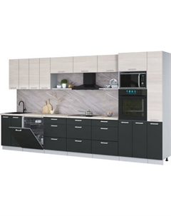 Кухонный гарнитур Интерлиния Мила Лайт 3.9-ПМ1