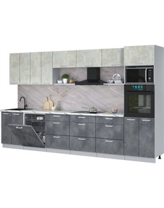 Кухонный гарнитур Интерлиния Мила Лайт 3.6-ПМ1-2