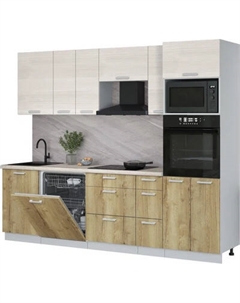 Кухонный гарнитур Интерлиния Мила Лайт 2.6-ПМ1