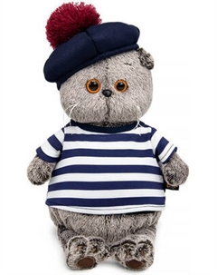 Мягкая игрушка Budi Basa Басик в тельняшке и берете / 191121 Budi basa