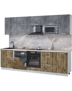 Кухонный гарнитур Интерлиния Мила Лайт 2.8-ПМ2