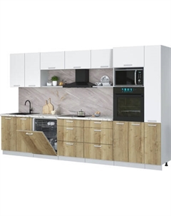 Кухонный гарнитур Интерлиния Мила Лайт 3.5-ПМ1