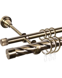 Карниз для штор АС ФОРОС Grace D25К/16Г + заглушка Плоская Ас форос