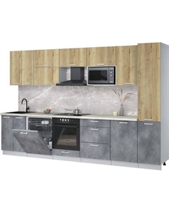 Кухонный гарнитур Интерлиния Мила Лайт 3.3-ПМ2