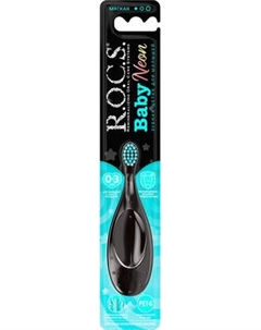 Зубная щетка R.O.C.S. Baby Neon для детей от 0 до 3 лет R.o.c.s.