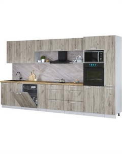 Кухонный гарнитур Интерлиния Мила Лайт 3.8-ПМ1