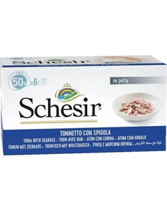 Влажный корм для кошек Schesir с тунцом и окунем