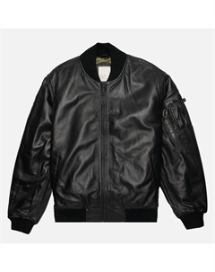 Мужская куртка бомбер Leather MA-1 Flight Alpha industries