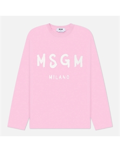 Женский лонгслив  Brush Stroke Print Logo Msgm