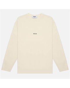 Мужской лонгслив Micrologo Basic Crew Neck Msgm