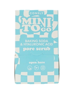 Скраб для лица с содой и гиалуроновой кислотой Mini To Go Baking Soda & Hyaluronic Acid Pore Scrub 7 Consly