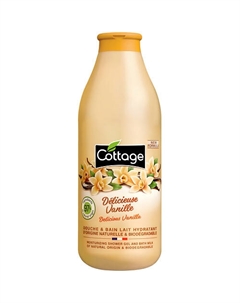 Увлажняющий гель для душа и пена для ванны 2 в 1 "Ваниль" Moisturizing Shower Gel & Bath Milk Delicious Vanilla 750 Cottage