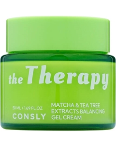 Балансирующий гель-крем с экстрактом матча и чайного дерева The Therapy Matcha & Tea Tree Extracts Balancing Gel Cream 50 Consly