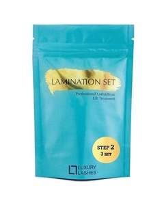 Набор составов №2 для ламинирования ресниц и бровей в саше LAMINATION SET Luxury lashes