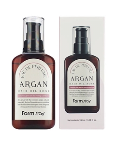 Масло для волос аргановое с ароматом розы Agran Hair Oil Rose 100 Farmstay