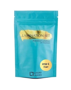 Набор составов №1 для ламинирования ресниц и бровей в саше LAMINATION SET Luxury lashes